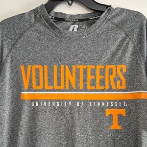 Russell University Of Tennessee Volenteers Tshirt Gray Short Sleeve Large